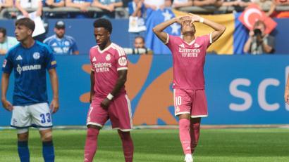 Bild: Bernd Thissen/dpa
Kylian Mbappé erzielte die frühe Führung für Real Madrid.
