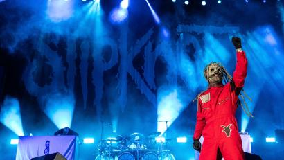 Bild: Amy Harris/Invision/AP/dpa
Slipknot - hier Frontmann Corey Taylor - ist eine bekannte US-Metalband. (Archivbild)