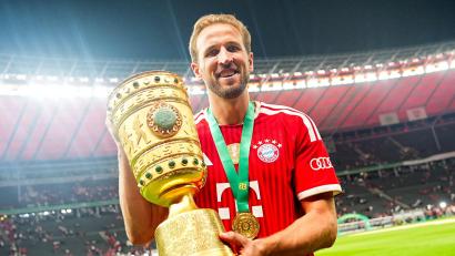 Bild: Michael Kappeler/dpa
Harry Kane gewann in der vergangenen Saison mit dem FC Bayern München den DFB-Pokal und die deutsche Meisterschaft.