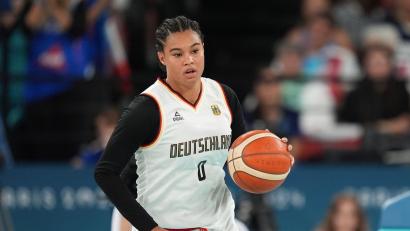 Bild: Marcus Brandt/dpa
Satou Sabally wird dem deutschen Nationalteam bei der Heim-WM fehlen. (Archivbild)