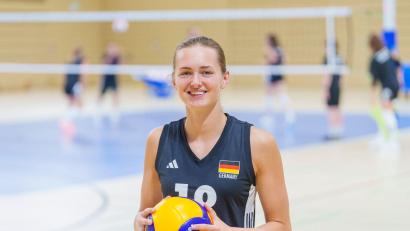 Bild: Andreas Arnold/dpa
Die 19-Jährige will bei ihrer ersten EM eine tragende Rolle spielen.