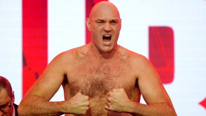 Bild: Bradley Collyer/PA Wire/dpa
Hält sich wie gewohnt mit Schimpftiraden nicht zurück: Tyson Fury. (Archivbild)