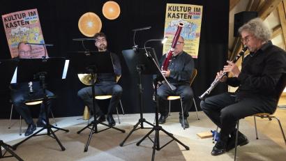 Bild: Astrid Karl
ProFive trat am Freitagabend im Saal der Regionalbibliothek in Weiden auf.