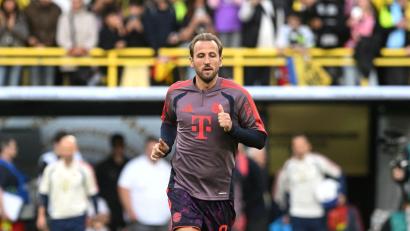 Bild: Bernd Thissen/dpa
Harry Kane beim Aufwärmen in Dortmund.