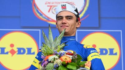 Bild: Uli Deck/dpa
Der Mexikaner Isaac del Toro hat die Deutschland Tour gewonnen.