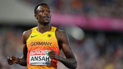 Bild: Sven Hoppe/dpa
In Europa noch ganz vorne, beim Diamond-League-Meeting in Chorzow ohne Chance: Owen Ansah. (Archivbild)