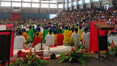 Bild: Gerda Stollner
Großer Andrang herrschte beim Festgottesdienst in der Hauptstadt Port Moresby.