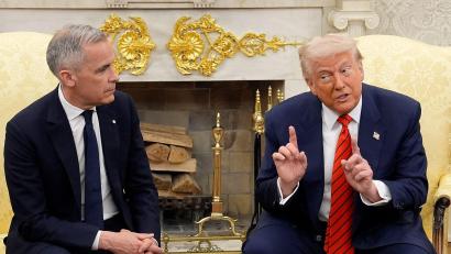 Bild: Adrian Wyld/Canadian Press via AP/dpa
Der Handelsstreit zwischen den USA und Kanada ist eskaliert