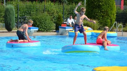 Bild: Josef Rosner
Spiele auf dem Wasser machten dennoch Spaß.