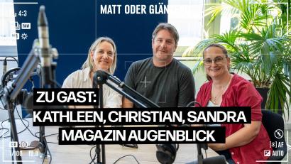 Bild: Alexander Unger
Kathleen, Christian und Sandra (von links) zu Gast im Podcast-Studio der Oberpfalz-Medien.