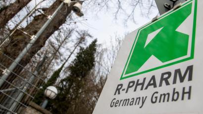 Bild: Stefan Puchner//dpa
Der Unternehmenssitz von R-Pharm Deutschland in Illertissen. (Archiv)