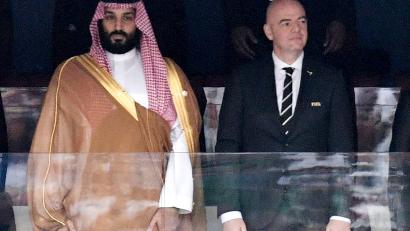 Bild: Alexei Nikolsky/Pool Sputnik Kremlin/dpa
Gianni Infantino pflegt beste Verbindungen nach Saudi-Arabien. (Archivfoto)