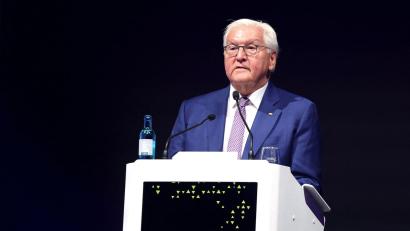 Bild: Christoph Reichwein/dpa
Computerspiele sind nach Einschätzung des Bundespräsidenten in der Mitte der Gesellschaft angekommen, bergen aber auch Gefahren.