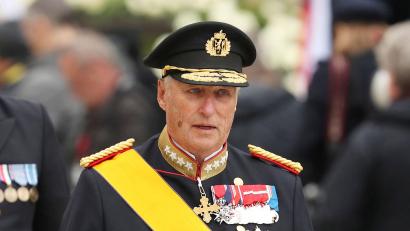 Bild: Francisco Seco/AP/dpa
König Harald V. war ein zurückhaltender Monarch. (Archivbild)