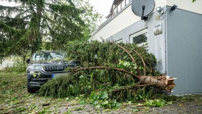 Bild: Silas Stein/dpa
Das Unwetter zog über Teile Baden-Württembergs.
