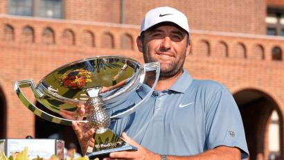 Bild: Mike Stewart/AP/dpa
US-Golfstar Scottie Scheffler gewann in Atlanta die Tour Championship.
