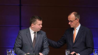 Bild: Sebastian Willnow/dpa
CDU-Chef Friedrich Merz kommt nach Sachsen-Anhalt, um CDU-Spitzenkandidat Sven Schulze im Wahlkampf zu unterstützen. (Archivfoto)