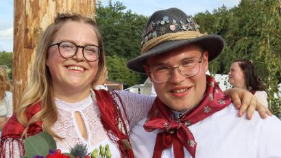 Bild: Martin Franitza
Das neue Breitenbrunner Oberkirwapaar: Jana Sander und Alexander Aures.