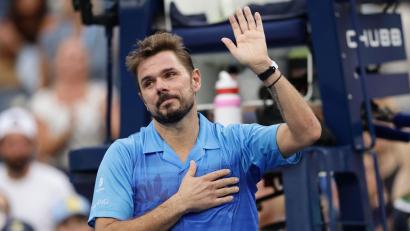 Bild: Adam Hunger/AP/dpa
Emotionaler Abschied für Stan Wawrinka.