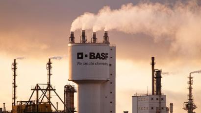 Bild: Uwe Anspach/dpa
Die BASF betreibt in Ludwigshafen ein großes Chemie-Werk. (Foto:Archiv)