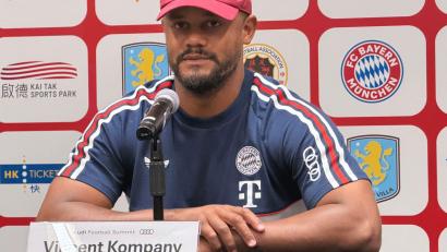 Bild: Christian Kunz/dpa
Klare Aussage von Vincent Kompany zum angeblichen Transferwunsch. (Archivbild)
