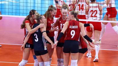 Bild: ---/CEV/dpa
Das deutsche Team kann trotz EM-Aus Positives aus dem Turnier ziehen.