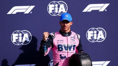 Bild: Bradley Collyer/PA Wire/dpa
Pierre Gasly fuhr sensationell auf Platz eins.