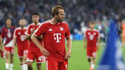 Bild: Fabian Strauch/dpa
Bayern-Star Harry Kane war nach dem 0:0 auf Schalke bedient.