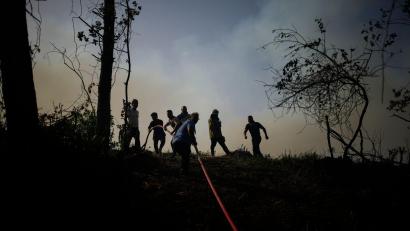 Bild: Emrah Gurel/AP/dpa
Immer wieder gibt es Waldbrände in der Türkei. (Archivbild)