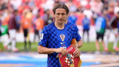 Bild: Mike Stewart/AP/dpa
Spielt weiter für die Nationalmannschaft: Luka Modric. (Archivbild)