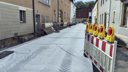 Bild: Jürgen Masching
Die Bauarbeiten in der Straße "Auf der Wusten" gehen voran und können bald fertiggestellt werden.
