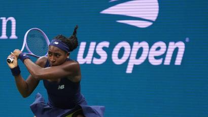 Bild: Frank Franklin II/AP/dpa
Coco Gauff erreicht das Viertelfinale bei den US Open.