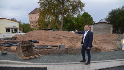 Bild: Arnold Koch
Quartierskonzept Grundstück als neue Freifläche im Bereich Neustädte und Danziger Straße. Auch für den Wasserturm erwägt der Eigentümer eine neue Nutzung.