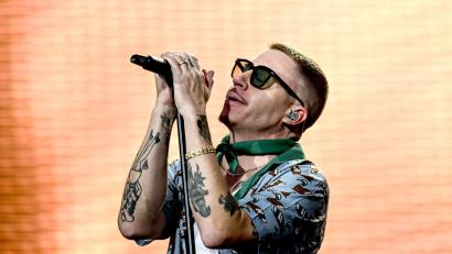 Bild: Britta Pedersen/dpa
Macklemore steht für seine politischen Äußerungen immer wieder in der Kritik. (Archivbild)