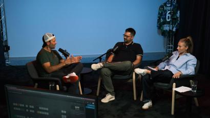 Bild: kle
Mario Scalzo (links) stand im Podcast Powerplay Rede und Antwort.