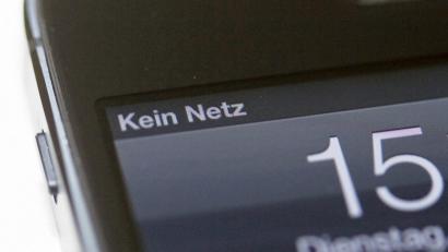 Bild: Inga Kjer/dpa
"Kein Netz" - in Deutschland gibt es noch einige Regionen, die schlechtes Netz garantieren.