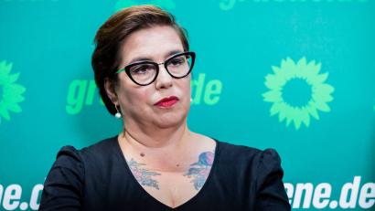 Bild: Christoph Soeder/dpa
Kein Interesse an Gesprächen mit der AfD: Grünen-Spitzenkandidatin Susan Sziborra-Seidlitz. (Archivbild)