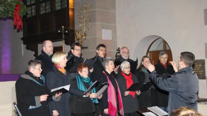 Bild: ads
Mit leichter, lebensfroher Barockmusik eröffnet das Palestrina-Ensemble das Konzert.