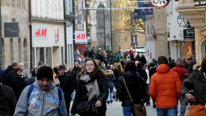 Bild: Stephan Huber
In der Amberger Georgenstraße war den ganzen Vormittag lang ganz schön was los.
