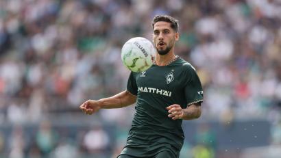 Bild: Selim Sudheimer/dpa
Früher beim HSV, jetzt bei Werder Bremen: Mittelfeldspieler Ludovit Reis. (Archivbild)