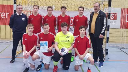 Bild: exb
Die U17-Junioren der SpVgg Pfreimd haben sich als Futsal-Kreismeister für die Bezirkstitelkämpfe qualifiziert.