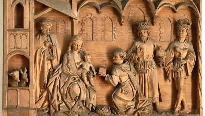 Archivbild: Rainer Christoph
Das Holzrelief in der Franziskaner-Kirche in Ingolstadt zeigt eine beeindruckende Darstellung der Heiligen Drei Könige.