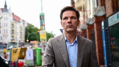 Bild: Sebastian Christoph Gollnow/dpa
Spitzenkandidat der SPD in Berlin: Steffen Krach.