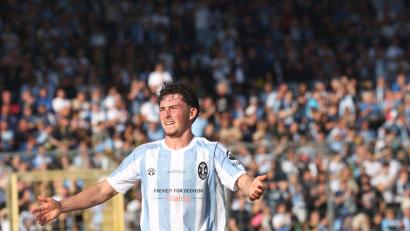Bild: Karl-Josef Hildenbrand/dpa
Matchwinner beim ersten 1860-Heimsieg: Lance Fiedler. (Archivbild)