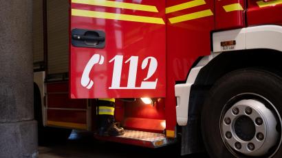 Bild: Niklas Treppner/dpa
Die Feuerwehr löschte schließlich den Brand. (Symbolbild)