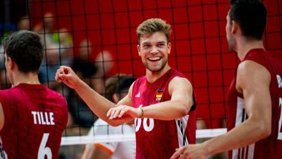 Bild: Julius Frick/dpa
Erik Röhrs zeigte gegen Rumänien eine starke Leistung. (Archivbild)