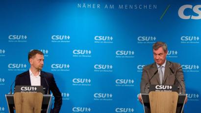 Bild: Sven Hoppe/dpa
Die Krise der Bundesregierung ist auch bei der Klausur des CSU-Vorstands in München ein wichtiges Thema. Parteichef Söder hat klare Erwartungen an die Koalitionäre in Berlin.