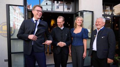 Bild: Sven Hoppe/dpa
Am Platzl in der Münchner Altstadt gibt es nun eine zweite Staatsbrauerei.