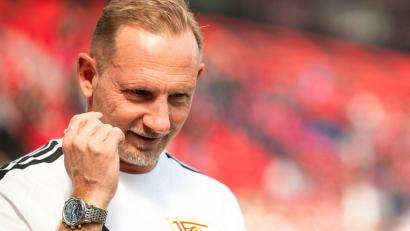 Bild: Marius Becker/dpa
Wartet noch auf einen Bundesliga-Sieg mit Union Berlin: Trainer Mauro Lustrinelli. (Archivbild)