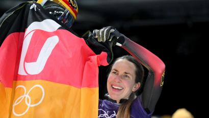 Bild: Robert Michael/dpa
Skeleton-Pilotin Jacqueline Pfeifer beendet ihre Laufbahn. (Archivbild)